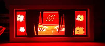 Anime LED Paper Cut Box Frame Light (One Set)